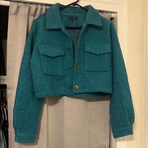 Mimosa Turquoise cropped jacket